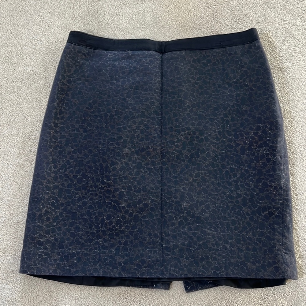 Ann Taylor metallic pattern pencil skirt